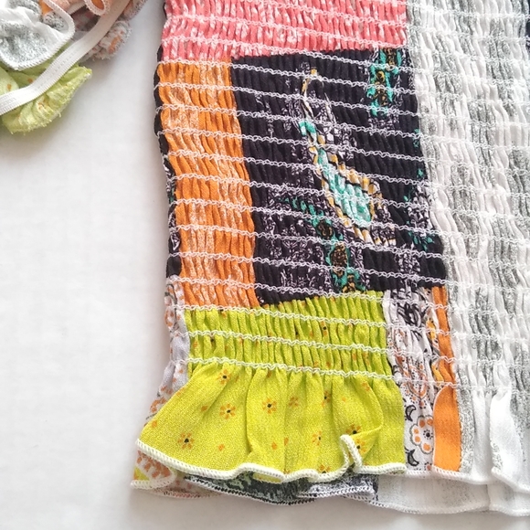 Smocked Patchwork Top/Peasant Top - Picture 3 of 9